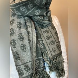Alexander McQueen Wool Skull Scarf